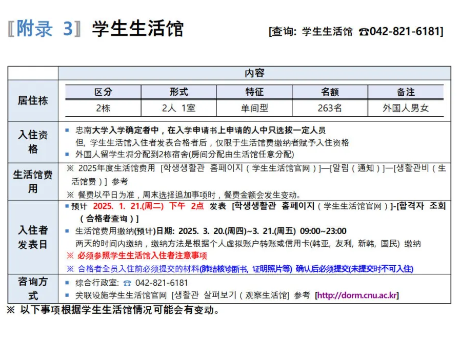 2025年3月韩国忠南国立大学本科招生简章(图16)